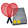 SCHILDKRÖT Beachtennis set, čierna/červená