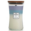 WoodWick Trilogy Calming Retreat – vonná sviečka s praskajúcim knôtom 609,5 g