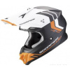 SCORPION prilba na motocykel VX-16 EVO AIR FUSION, čierna/oranž/biela, veľ. M