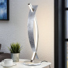 Stolná LED lampa Lucande Marija, strieborná farba, stmievateľná, 62 cm - 9639120