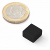 Neodymový magnet hranol 11.5x11.5x6.5 mm, vodotesný plast, sila 2 kg Farba: Čierna