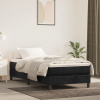 vidaXL Matrac s taštičkovými pružinami čierny 90x200x20 cm zamat - Čierna - 65461-20279