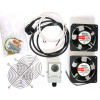 XtendLan Ventilácia pre nástenné rozvádzače, termostat, 2 ventilátory, napájací kábel, spoj. materiál