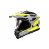 PRILBA ADVENTURE LS2 MX702 PIONEER II 2 NAMIB FLUO MATNÁ SIVÁ MATNÁ, veľkosť XXL