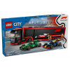 LEGO 60445 Kamión F1® s autami RB20 a AMR24 F1®