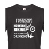 Pánské tričko MTB - Weekend forecast, Barva Černá, Velikost 3XL, Canvas Pánské tričko s krátkým rukávem Bezvatriko.cz 0343 - DTF/DTG
