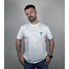 Unidress Pánske zdravotnícke tričko s potlačou- symbol zdravia - Biela, 4XL