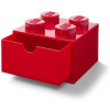 LEGO® stolní box 4 se zásuvkou červený 40201730