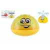 Teddies Hračka do vody Fontánka striekacia so svetlom v žltej farbe