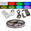 KIT LED Pás 5m 5050 RGB +BIELA +diaľkové ovládanie DOTYKOVEJ obrazovky (KIT LED Pás 5m 5050 RGB +BIELA +diaľkové ovládanie DOTYKOVEJ obrazovky)