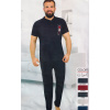 Pánske pyžamo Leontyna Rimoli 2045 Farba: Bordó, Veľkosť: 2XL