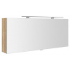 Sapho CLOE galérka s LED osvetlením 120x50x18cm, dub Alabama SPH CE120-0022