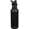 Nerezová fľaša Klean Kanteen Classic 27oz (w/Sport Cap) - Black 800 ml uni
