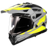 LS2 Helmets LS2 MX702 PIONEER II NAMIB M.GREY H-V YELLOW-06 - XS