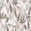 ESTAhome Tapeta Monkeys soft pink and mint green