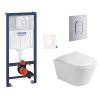 Siko Závěsný WC set do lehkých stěn / předstěnová montáž Glacera Ava GRSAVAA