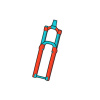 RideWrap Tailored polep vidlice (lesklý) - RockShox Reba RL 2021-2023 29