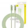 Rýchlonabíjací kábel Baseus USB-C na USB-C Habitat Series 100 W, 2 m (zelený) 34450