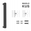 MPkovania FT - MADLO kód K40 40x20 mm SP ks Rozteč madla: 350 mm, Rozmer profilu madla: 40x20 mm, Dĺžka: 370 mm