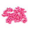 Drevené koráliky oliva 5x8 mm - 500 g - ružová - ružová