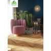 Dabex Dubová vrstvená parketa-vzor rybia kosť 11x100x500 standart triedenie, natur waxoil, kartáč, 4V hrana