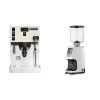 Rancilio Silvia PRO X, white + Eureka Atom Specialty 75, white