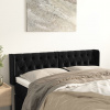 vidaXL Čelo postele so záhybmi čierne 163x16x78/88 cm zamat - Čierna - 5366-147195