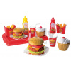 Écoiffier detský set s hamburgermi 100% Chef 2623 červený