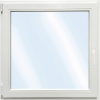 ARON Plastové okno jednokrídlové Basic biele 500 x 500 mm DIN ľavé