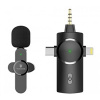 Viking bezdrátový mikrofon s klipem M360, konektor USB-C / Lightning / 3,5 mm jack VM3603IN1