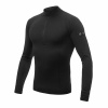 Pánske tričko dl.rukáv stojak zips SENSOR MERINO ACTIVE čierna S