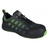 PORTWEST COMPOSITELITE OGWEN LOW CUT TRAINER S1P FT35 / Bezpečnostná poltopánka S1P - čierna / zelená 37
