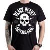 Pánské Triko BLACK HEART BASTARD GANG SKULL Barva: Černá, Velikost: XXL - 2XL - doprava zdarma