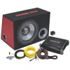 Ground Zero BASS KIT 12.300X-II + kabeláž (subwoofer box a zosilňovač s káblami do auta)