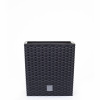 Prosperplast Rato Low Kvetináč 22,3 x 22,3 x 22,8 cm, antracit