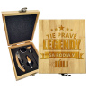 Sablio Darčeková sada na víno Tie pravé legendy sa rodia v júli: 147×168×49 mm