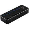 Roline 7 portů USB 3.1 Gen 1 húb čierna; 14025057