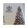 Vianočné nálepky na stenu - Merry Little Christmas Farba: ľadovo modrá 056