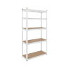 REBEL Kovový úložný regál Atos RB-1251W 180x90x40 cm bílý
