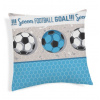 Obliečka na vankúš Futbal tyrkysová 40x40 cm Made in Italy Tyrkysová