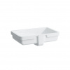 Laufen LIVING CITY Vstavané umývadlo zdola 54,5x36cm, bez otvoru pre batériu, biela H8124300001091