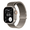 Apple Watch Ultra 3 GPS + Cellular 49mm Natural Titanium Case with Natural Titanium Milanese Loop - Small