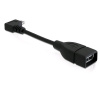 Kábel Delock USB - microUSB typ B 0,11 m čierny (83104)