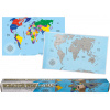 Stírací mapa světa Travel Map Marine World