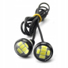 DENNÉ SVETLÁ OČKÁ DIÓDY DRL 6 LED OKRÚHLE OČKO 2 KS