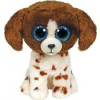 Meteor Plyšový pejsek Ty Beanie Boos hnědý a bílý - Muddles 15 cm