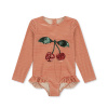 Detské plavky body Konges Slojd Jade LS 18m: Glitter Stripe