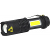 STREND PRO Svietidlo Strend Pro Flashlight NX1040, 3 W, 70+65 lm, s bočným svetlom, Zoom, 1xAA, Sellbox 12 ks