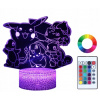 Nočná lampa do detskej izby - Nočná lampa s názvom 3D LED Pokémon (Nočná lampa s názvom 3D LED Pokémon)