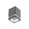GTV Stropní svítidlo RIVEN, kamenec, 102x120, IP54, max 35W, čtvercový, grafitová